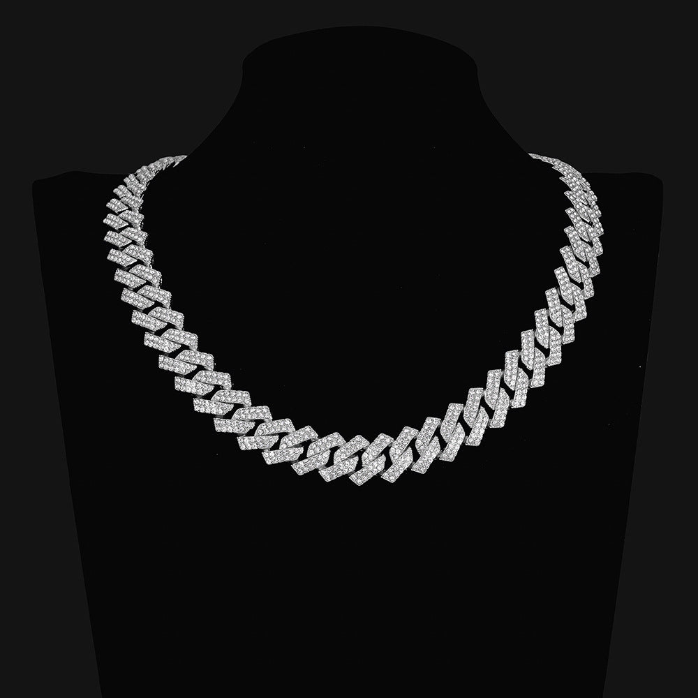 Cuban Chain 15MM — Diamond-Encrusted Statement Necklace