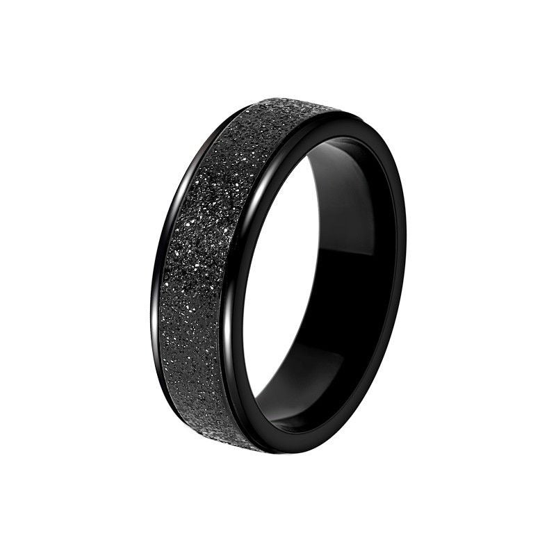Effortless Strength — Frosted Titanium Steel Ring (6mm)