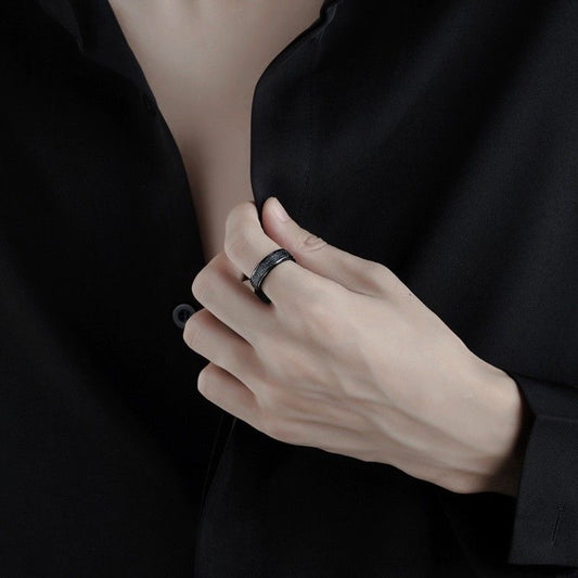 Effortless Strength — Frosted Titanium Steel Ring (6mm)