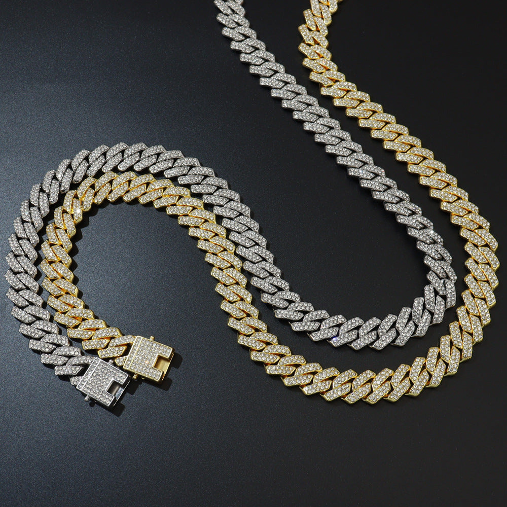 Cuban Chain 15MM — Diamond-Encrusted Statement Necklace