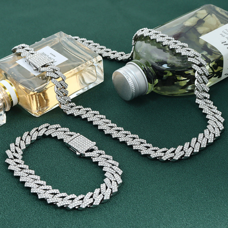 Cuban Bracelet 15MM — Fully Diamond-Encrusted Luxury
