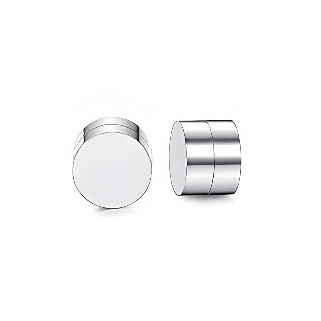 Men's Magnetic Earrings – Non-Pierced Stainless Steel Studs