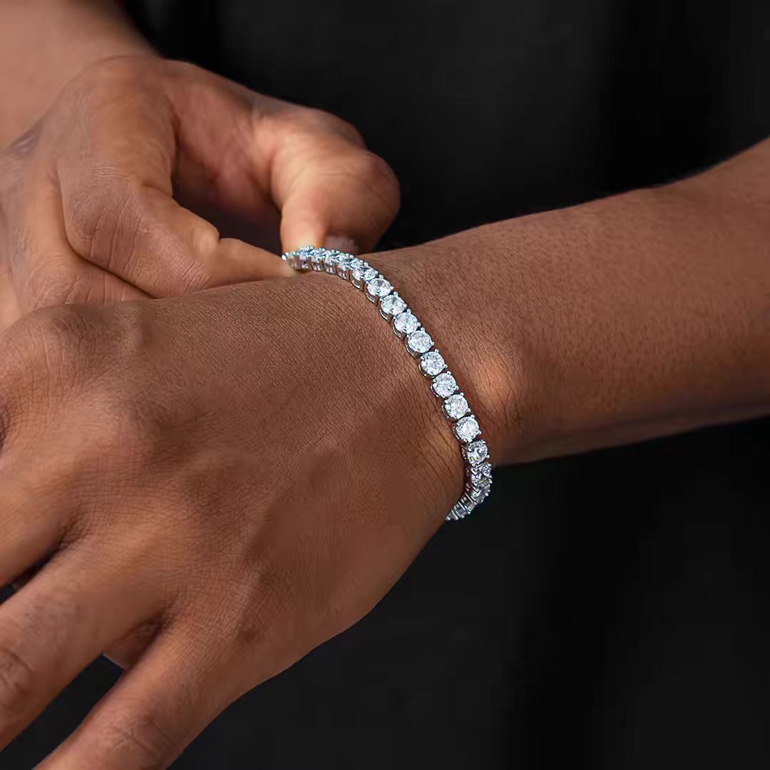 Tennis Chain Single-Row Bracelet — 4MM of Everyday Elegance