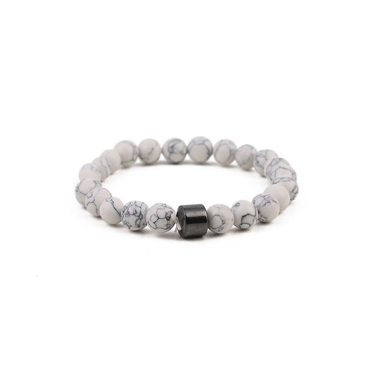 Elemental Strength: 8mm Natural Stone Beaded Bracelet