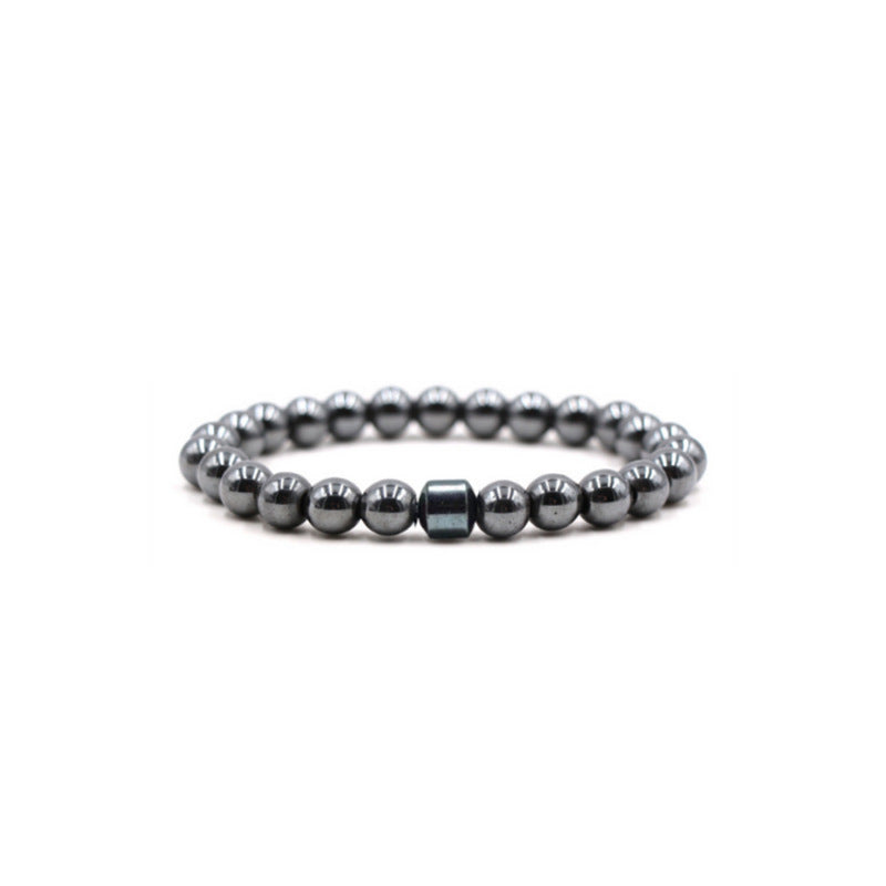 Elemental Strength: 8mm Natural Stone Beaded Bracelet